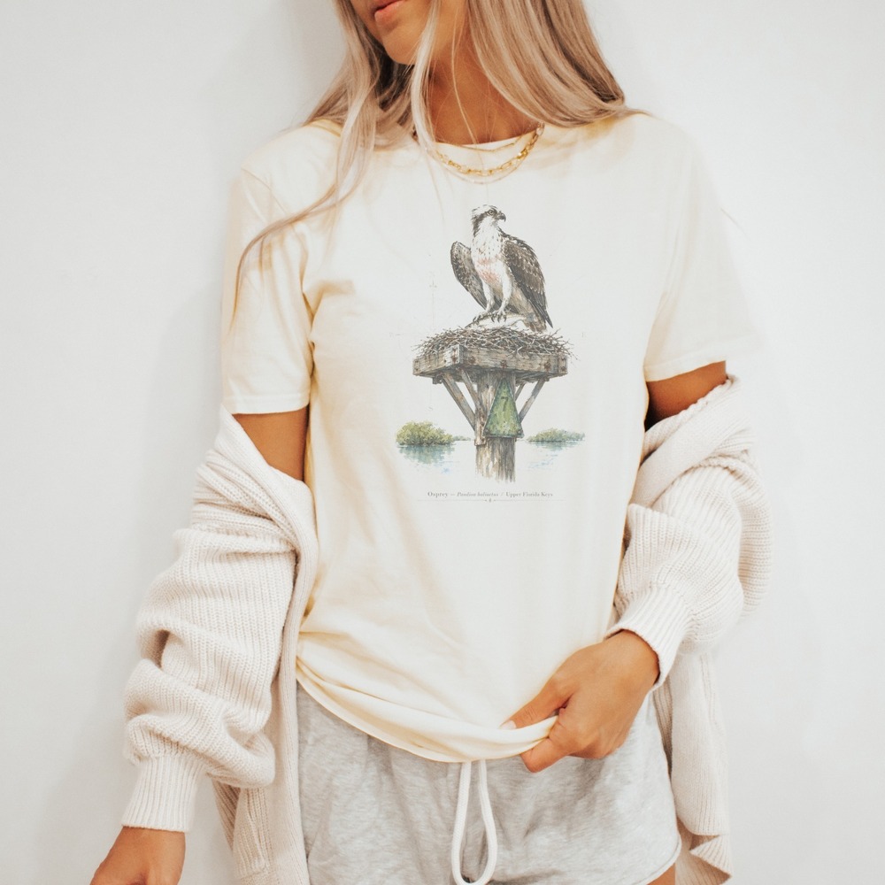 Osprey Nesting Graphic Tee Natural Inspired Design